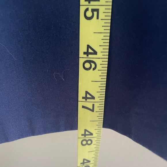 Kate Spade Poplin Bow Navy Crab Print Midi Dress Sz 4 NAVY Blue V-Neck Pockets - Picture 15 of 16